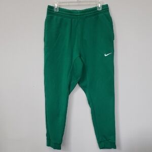 Nike Fleece Jogger Kelly Green Sweatpants Mens L Unisex Heavyweight Fleece